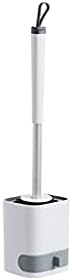 Luckxuan Toilet Brush Set with Holder 360 Cleaning