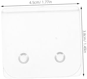 4 Pack ABS Shower Curtain Keepers Self Adhesive Clips