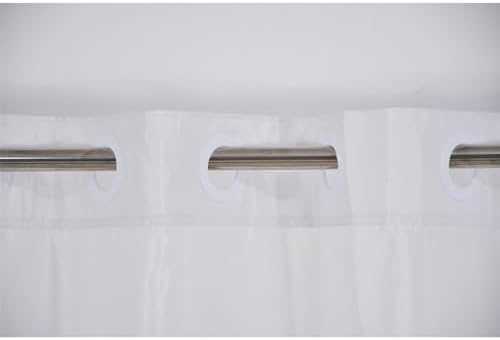 Yanutan Teal Forest No Hook Shower Curtain Set
