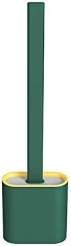 MBETA Soft Rubber Toilet Brush with Long Handle and Wall Hanging Design