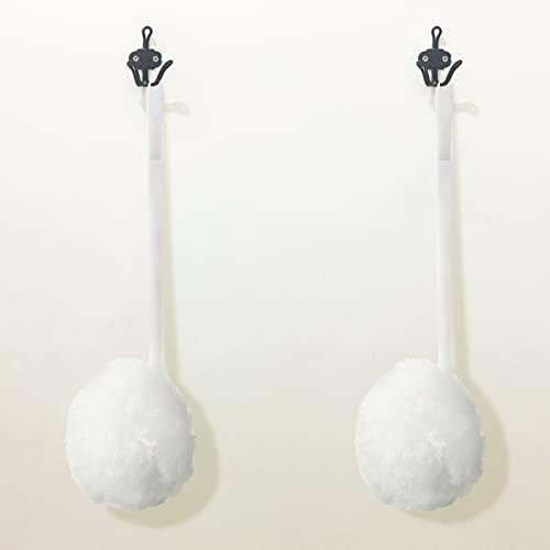 Eaasty 20 Pack Toilet Bowl Brush with Long Handle and Silk Cotton Head