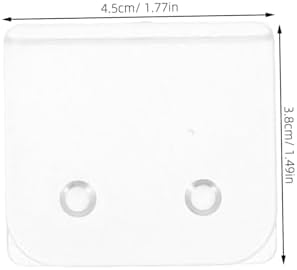 HEALLILY 4Pcs Transparent Shower Curtain Clips 1