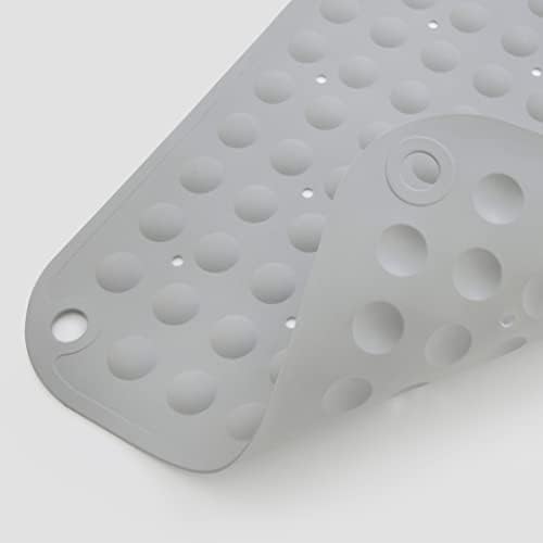 Cladore Extra Large Bath Mat Non-Slip Rubber 35L x 16W Gray