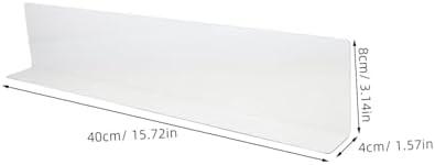 HOMSFOU Bathtub Corner Splash Guard Water Barrier