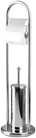 INPETS 800mm Stainless Steel Toilet Brush Holder with Paper Holder Set