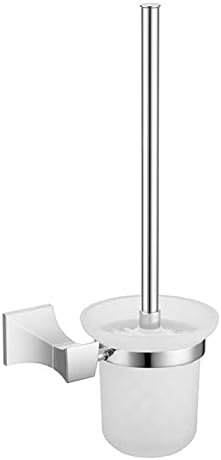 INPETS Chrome Screw Wall Mounted Toilet Brush Holder