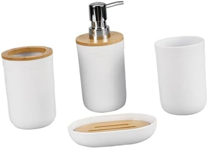 Ioensy 4X Bathroom Accessories Set White 1