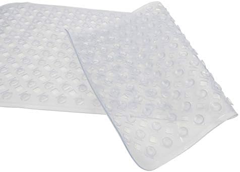 FixtureDisplays Bath Mat with Suction Cups 32x16 BPA Latex Phthalate Free