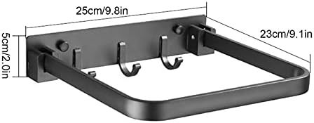 Topyond Foldable Shower Caddy Shelf with Hooks