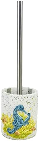 BATH 77SHANCO Resin Seahorse Toilet Brush Holder Set