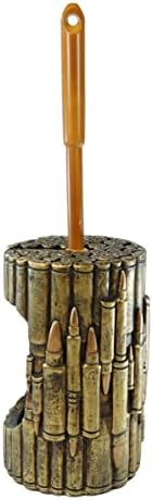 Ebros Gift Rustic Western Ammo Bullets Toilet Brush Set
