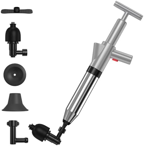 EXPBSYOU High Pressure Toilet Plunger with Visual Barometer