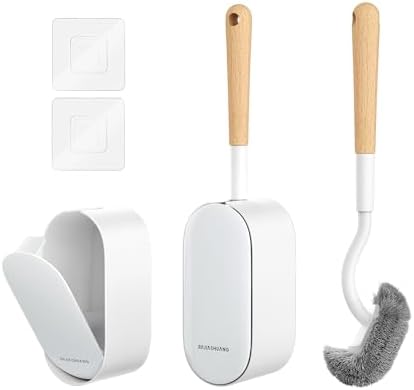 OSCIOSS Bamboo Toilet Brush Set 2 Pack