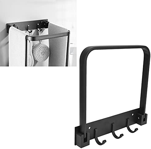 Topyond Foldable Shower Caddy Shelf with Hooks