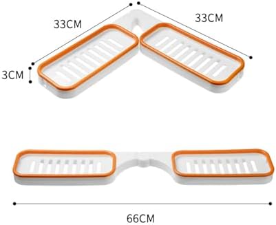Tissting Foldable Corner Shelf for Bathroom Kitchen