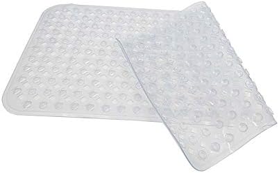 FixtureDisplays Bath Mat with Suction Cups 32x16 BPA Latex Phthalate Free