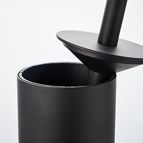 Luxury Freestanding Toilet Brush with Matte Black Finish
