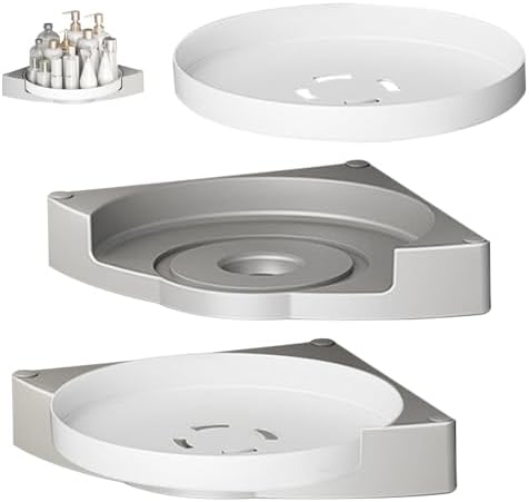 Shower Caddy Corner 2PCS 360 Rotating Organizer