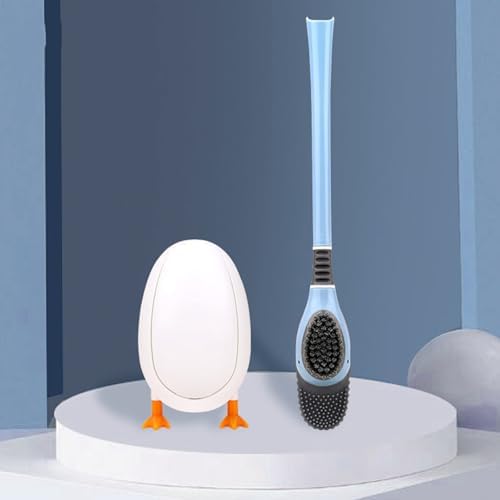 Toilet Brush 2 Pack with Ventilated Holder and Diving Duck Scrubber