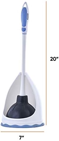 Superio Toilet Brush with Flange Plunger Set