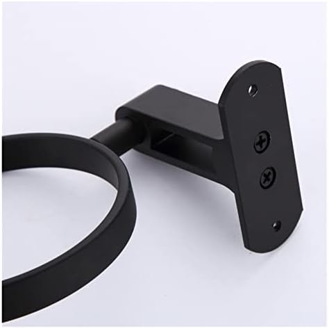 INPETS Black Space Aluminum Toilet Brush Holder