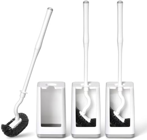 BKCOYSJ Toilet Brush Set 3 Pack with Holder 1