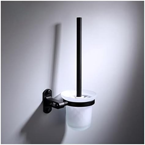 INPETS Black Space Aluminum Toilet Brush Holder