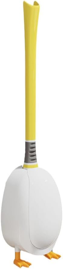 Toilet Brush 2 Pack with Ventilated Holder and Diving Duck Scrubber