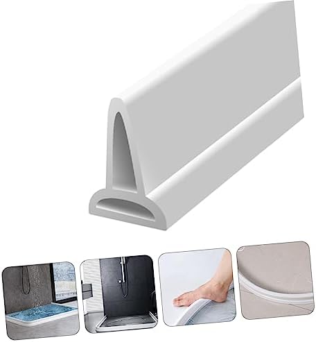 STOBOK Bendable Water Baffle Strip for Bathroom Wet Dry Separation