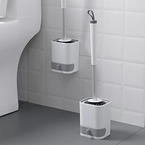 Luckxuan Toilet Brush Set with Holder 360 Cleaning