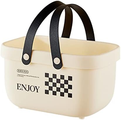 ASYWISH Home Shower Organizer Tote Basket with Handle