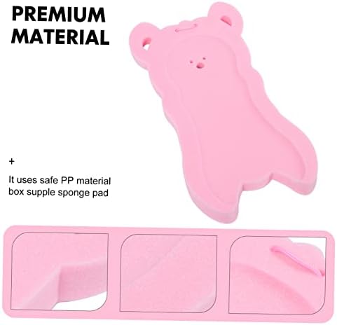 Pink Cartoon Bath Mat Non-Slip Sponge Cushion for Babies