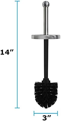 Blue Donuts Toilet Brush with Chrome Holder