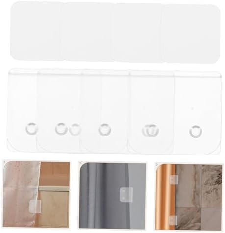 Alipis 4pcs Shower Curtain Clips No Drill Installation