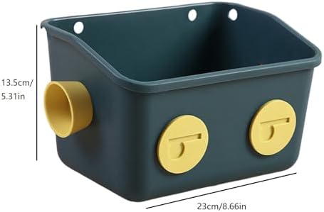 Shower Storage Basket With Hooks No Drilling Grey Organizer