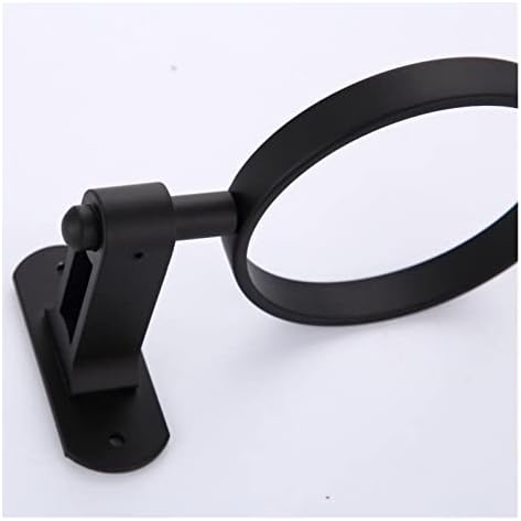 INPETS Black Aluminum Toilet Brush Holder with Suction Cup