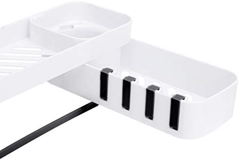 DriKou 180-Degree Rotatable Bathroom Corner Shelf