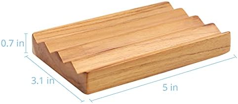 HTB Teak Soap Dish with Raised Base
