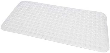 FixtureDisplays Bath Mat with Suction Cups 32x16 BPA Latex Phthalate Free