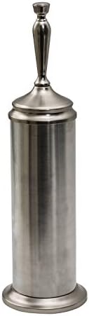 Splash Home Adora Toilet Brush with Holder - Satin Nickel 1