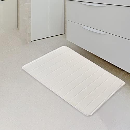 Duiaynke Floor Mat Anti-Skid Bathtub Rug Beige 40x60cm
