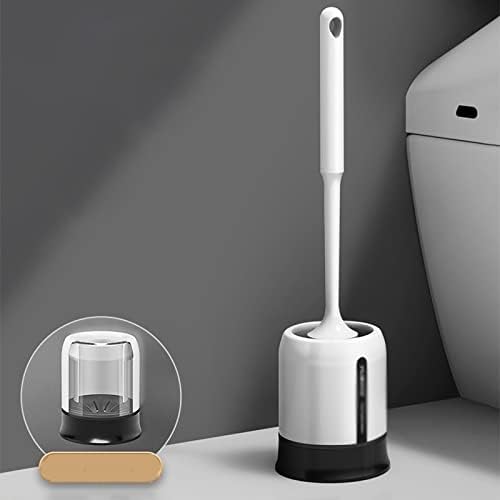 Thermo Rubber Toilet Brush with Base and Long Handle
