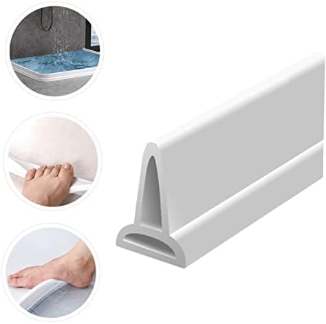 STOBOK Bendable Water Baffle Strip for Bathroom Wet Dry Separation
