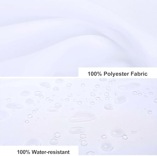 WEIHAKO Shower Curtain Set with 12 Hooks 60x72 Inches 1