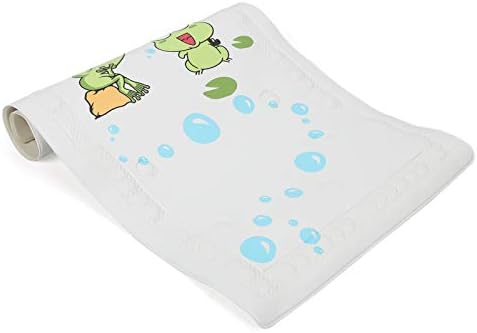ZASCHMOY Baby Bath Mat with Suction Cups and Cartoon Design