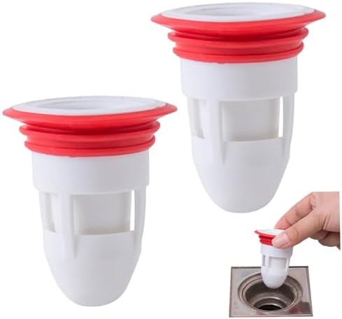 2PCS Floor Drain Backflow Preventer with Anti-odor and Antiblocking Function