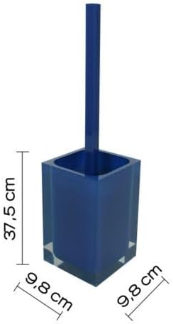 Gedy Rainbow Decorative Square Toilet Brush Holder Blue