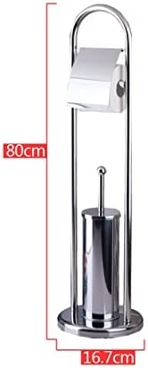 INPETS 800mm Stainless Steel Toilet Brush Holder with Paper Holder Set