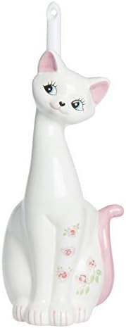 Sunart Cute Cat Toilet Brush Stand with Brush 51 Inches Wide