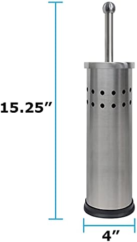 Blue Donuts Toilet Brush with Chrome Holder